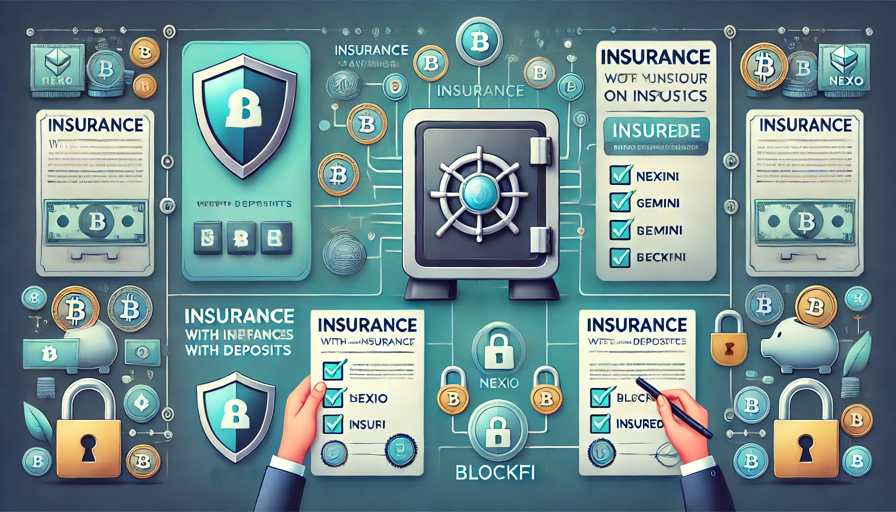 Insurance for crypto saving platforms