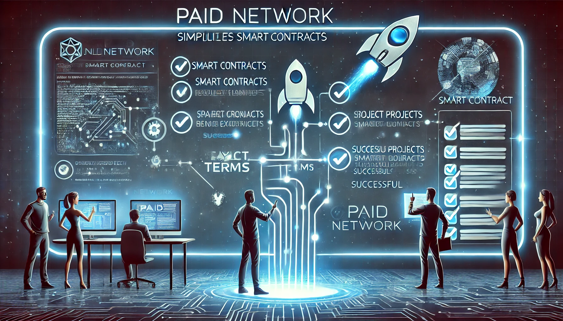 Paid network launchpad