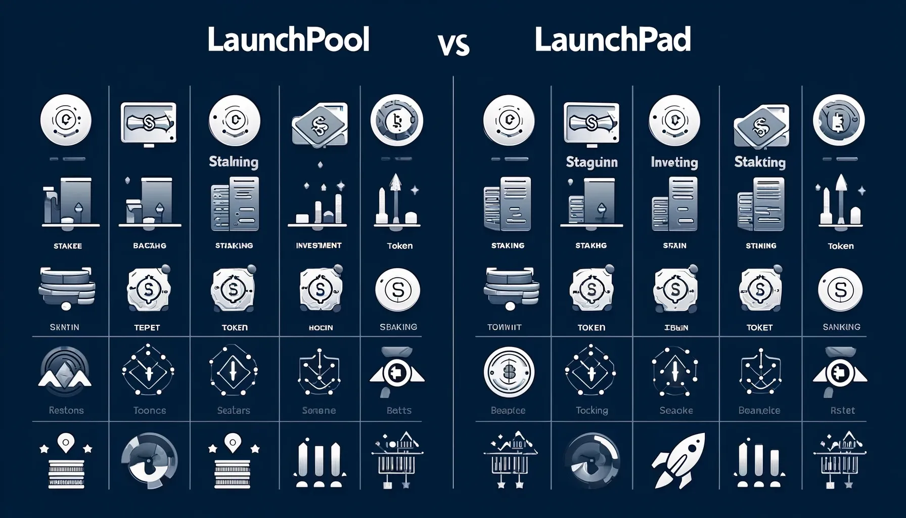 Crypto launchpools and launchpads