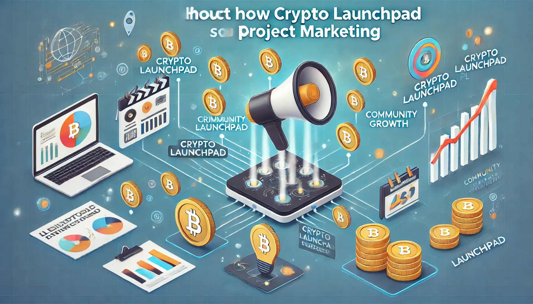 How do crypto launchpad platforms support project marketing